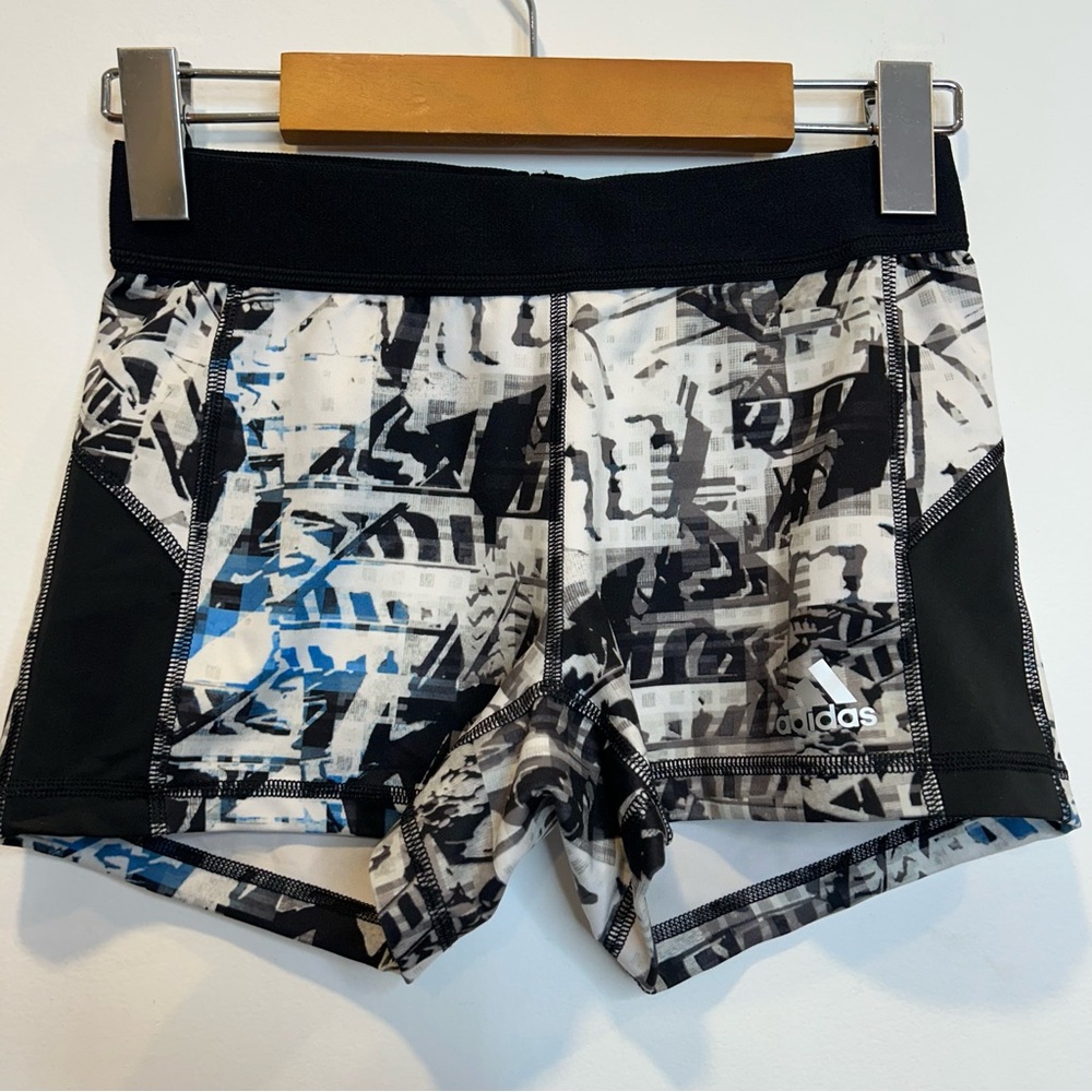 Adidas Techfit Printed Spandex Shorts